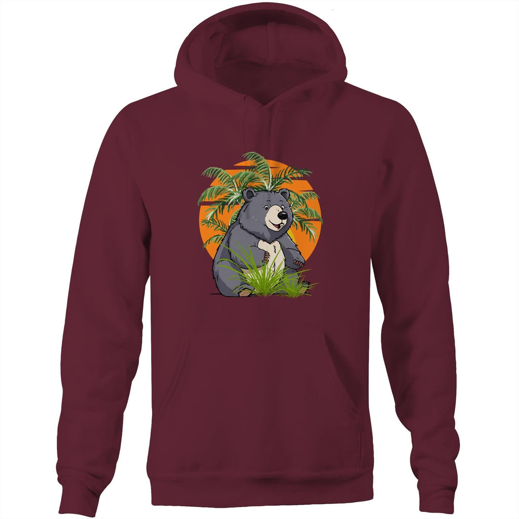 Bear AS Colour Stencil - Pocket Hoodie Sweatshirt Ogo Merch