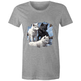 Three Wolves AS Colour - Women's Maple Tee Ogo Merch