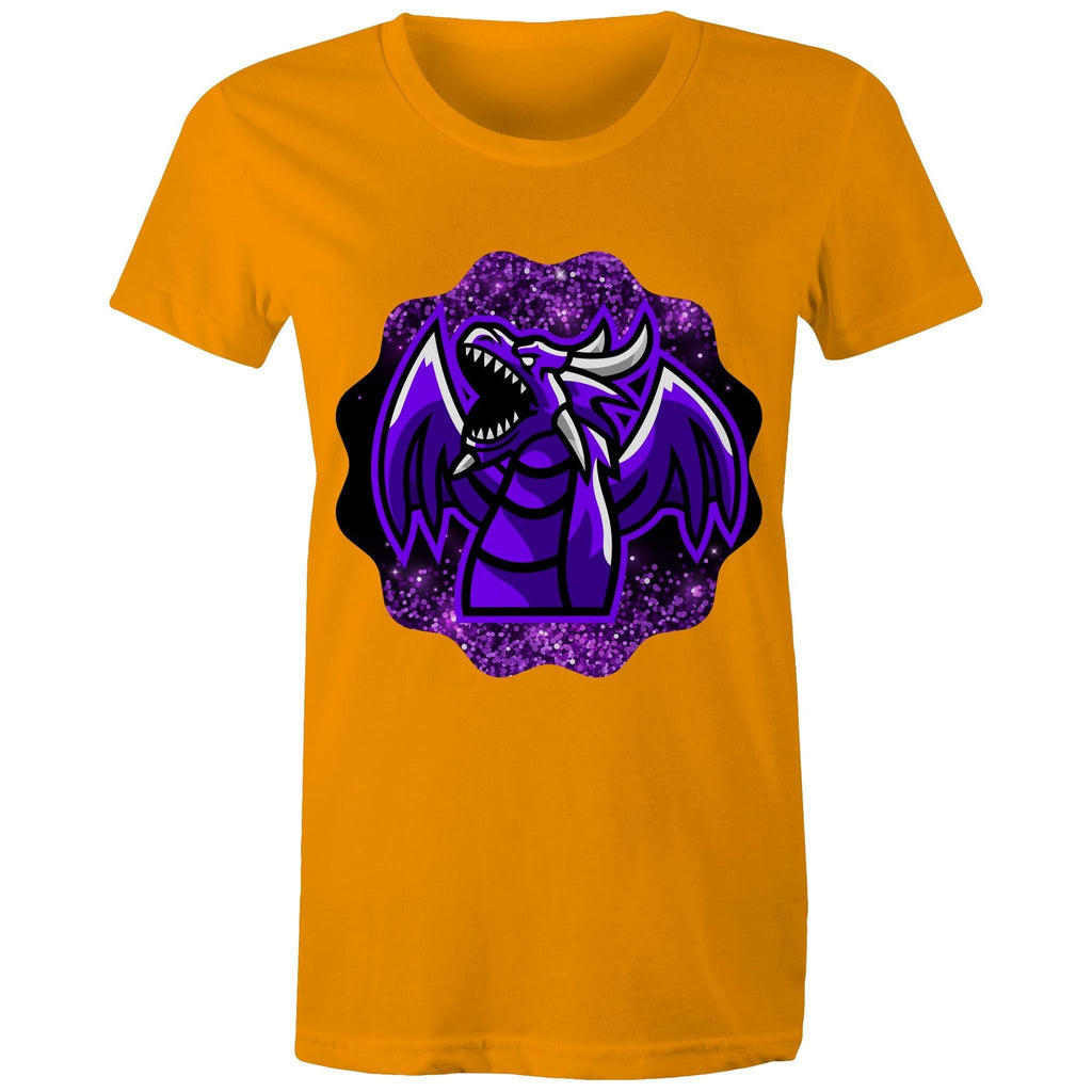 Shining Purple Dragon AS Colour Women's Maple Tee Ogo Merch
