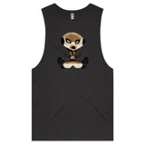 Meerkat in Hoodie AS Colour Barnard - Mens Tank Top Tee Ogo Merch