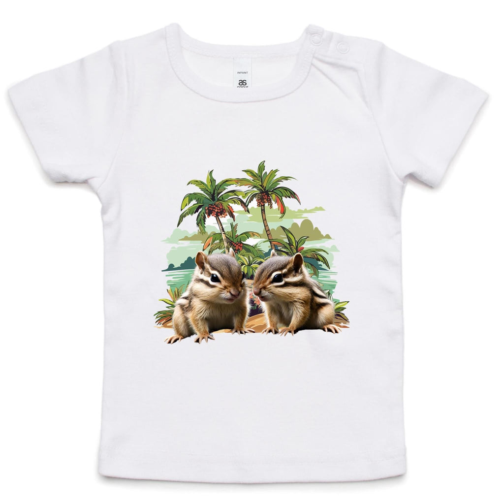 Beach Chipmunks AS Colour - Infant Wee Tee Ogo Merch
