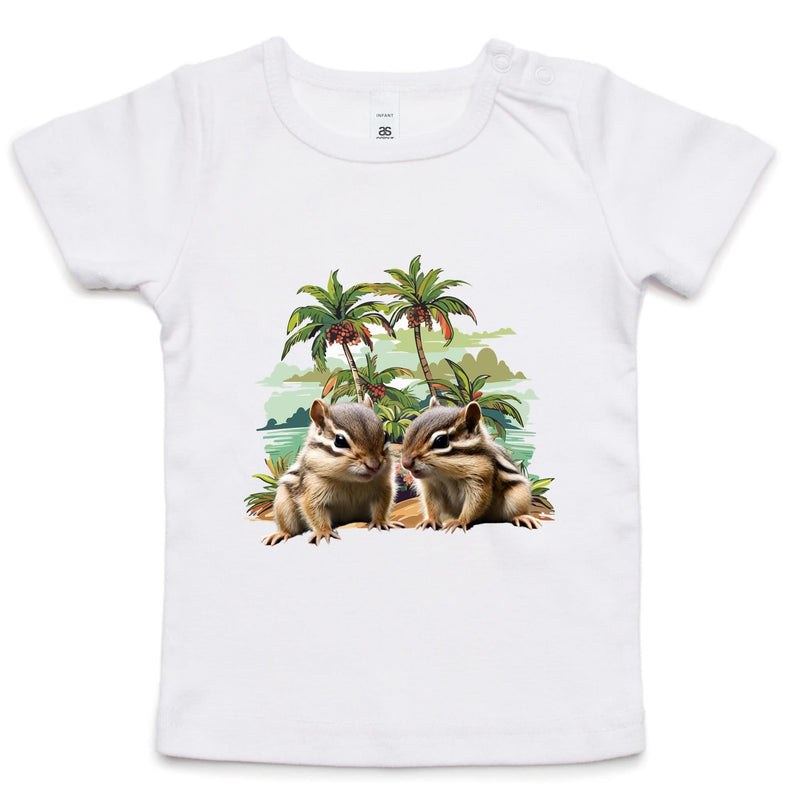 Beach Chipmunks AS Colour - Infant Wee Tee Ogo Merch