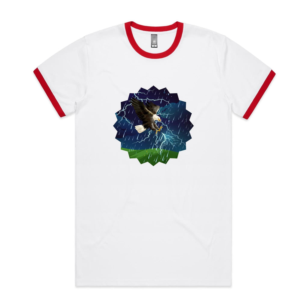 Lightning Eagle AS Colour Staple Ringer Tee Ogo Merch