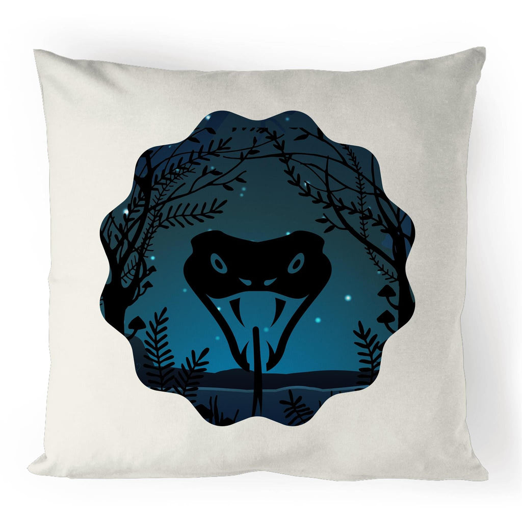 Snake Strike 100% Linen Cushion Cover Ogo Merch