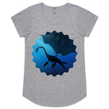 Plesiosaur AS Colour Mali Womens Scoop Neck TShirt Ogo Merch