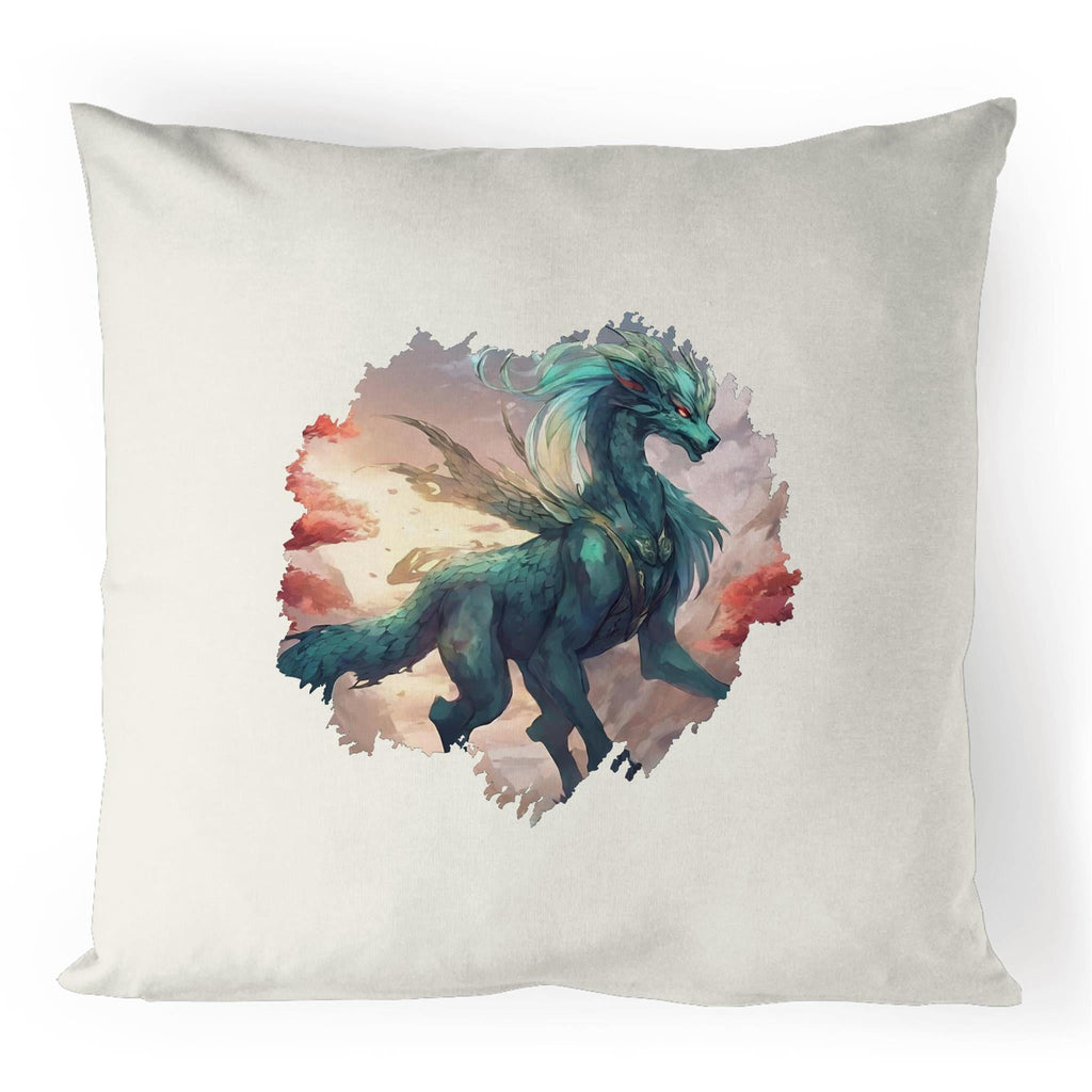 Beautiful Dragon 100% Linen Cushion Cover Ogo Merch