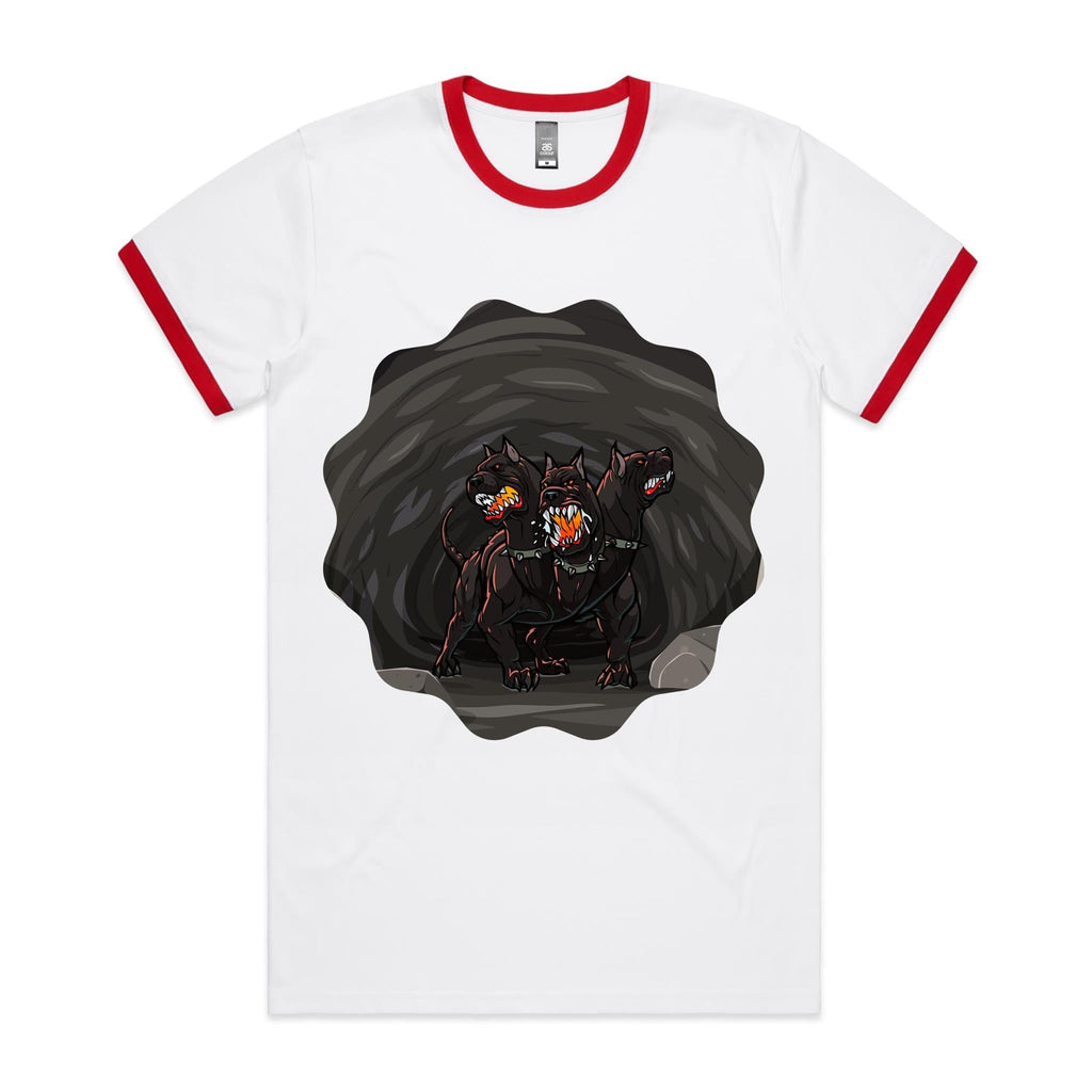 Cave Cerberus AS Colour Staple Ringer Tee Ogo Merch