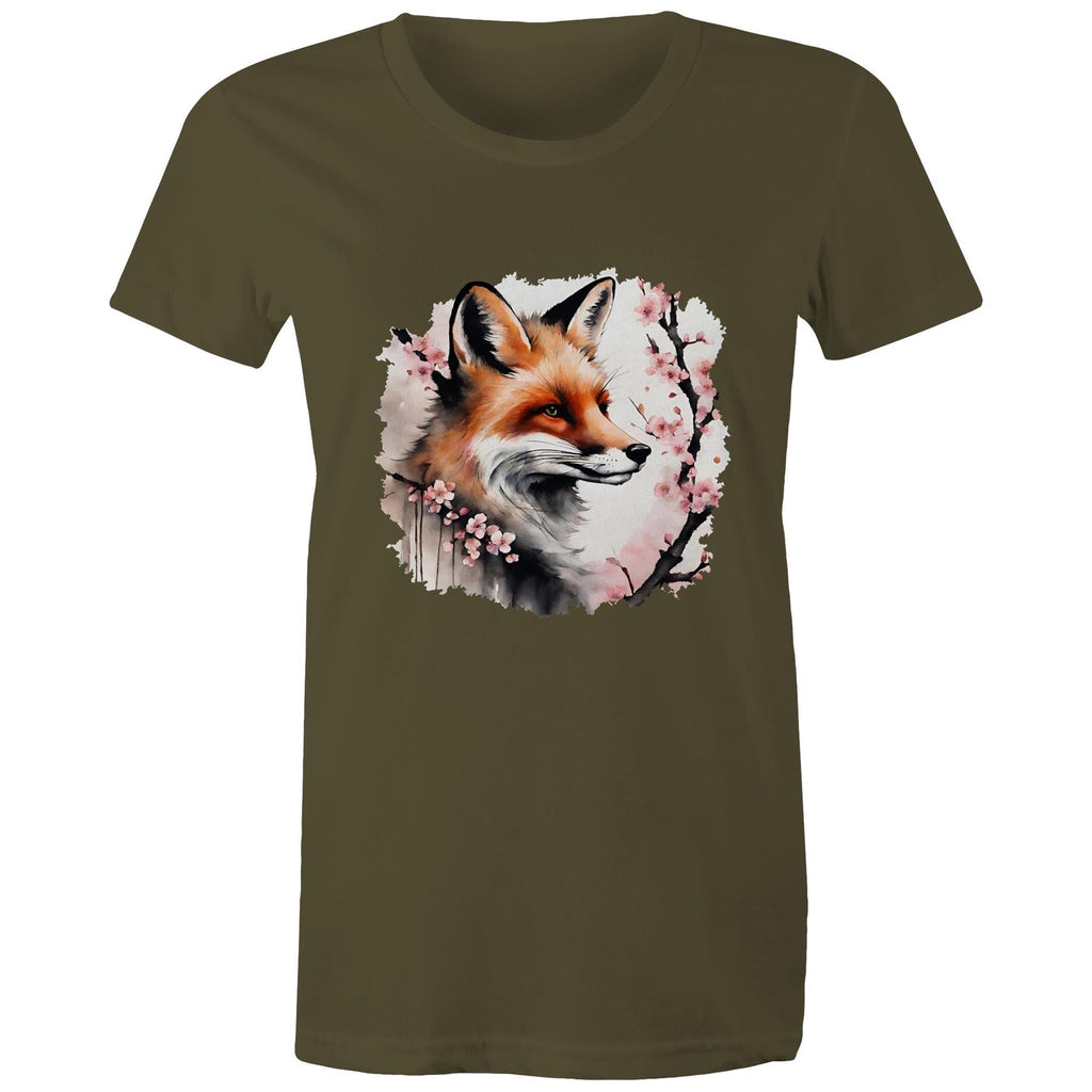 Fox and Tree AS Colour - Women's Maple Tee Ogo Merch
