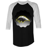 Honey Badger AS Colour Raglan 3/4 Sleeve TShirt Ogo Merch
