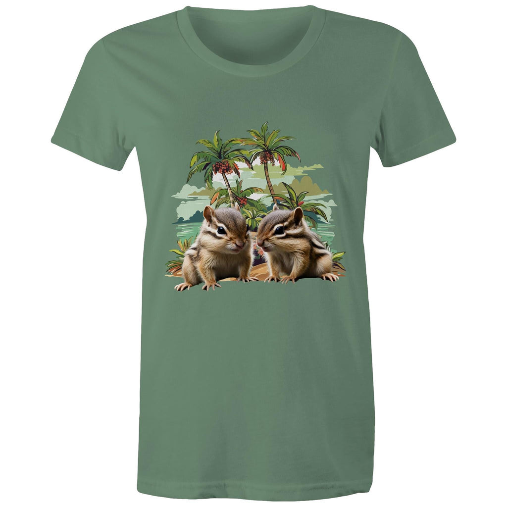 Beach Chipmunks AS Colour - Women's Maple Tee Ogo Merch