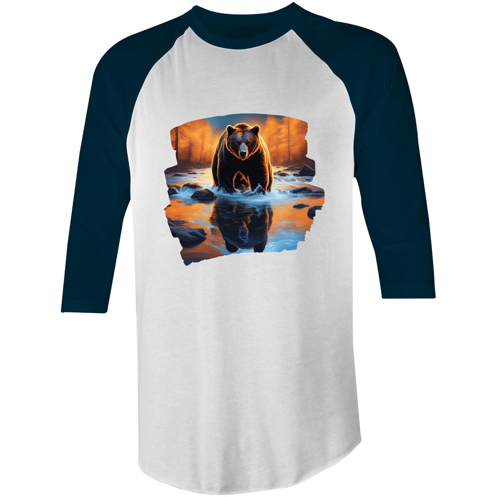 Water Bear AS Colour Raglan - 3/4 Sleeve T-Shirt Ogo Merch