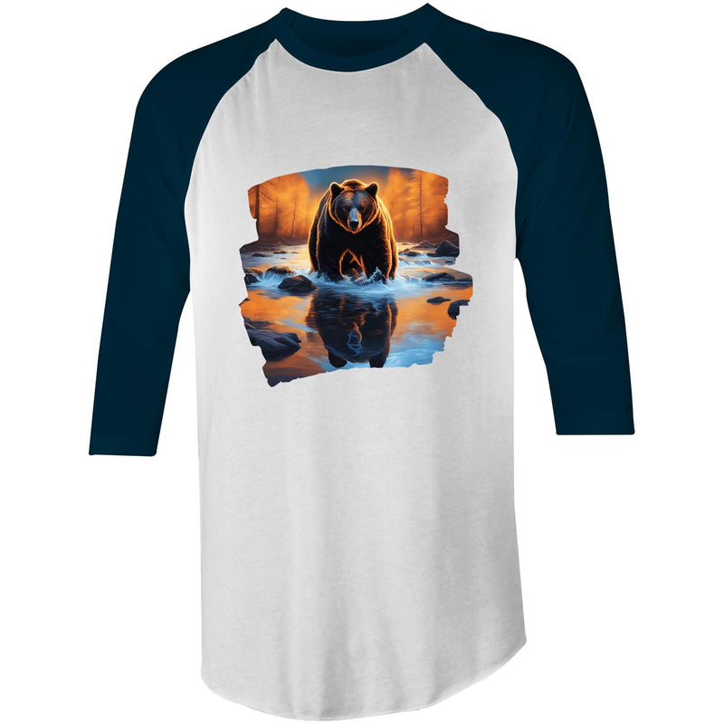 Water Bear AS Colour Raglan - 3/4 Sleeve T-Shirt Ogo Merch