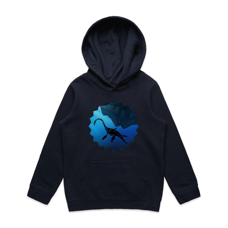 Plesiosaur AS Colour Youth Supply Hood Ogo Merch