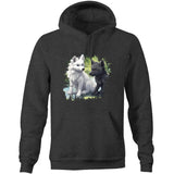 Two Wolves AS Colour Stencil Pocket Hoodie Sweatshirt Ogo Merch