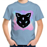 Psychic Cat AS Colour Kids Youth TShirt Ogo Merch