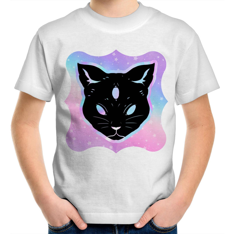 Psychic Cat AS Colour Kids Youth TShirt Ogo Merch