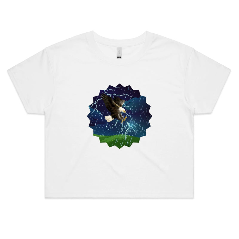 Lightning Eagle AS Colour - Women's Crop Tee Ogo Merch