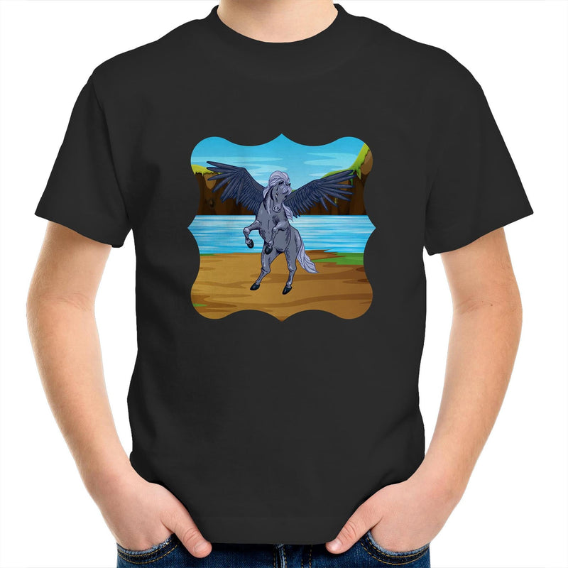 Beach Pegasus AS Colour Kids Youth T-Shirt Ogo Merch