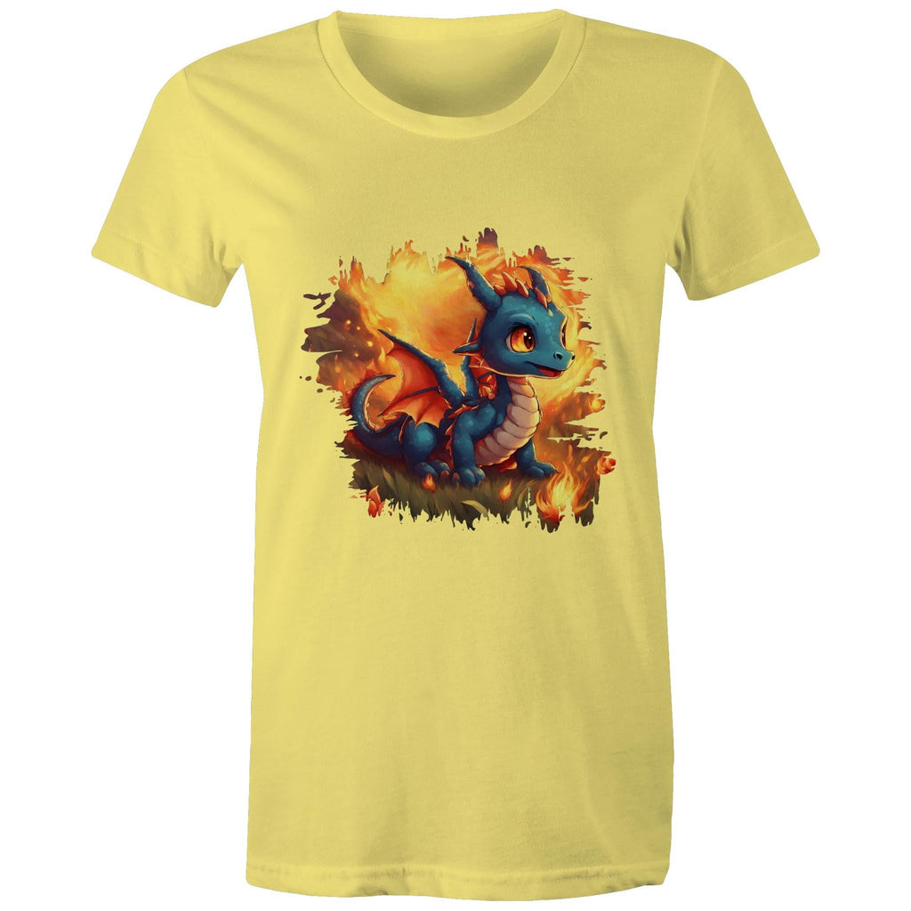 Baby Dragon AS Colour - Women's Maple Tee Ogo Merch