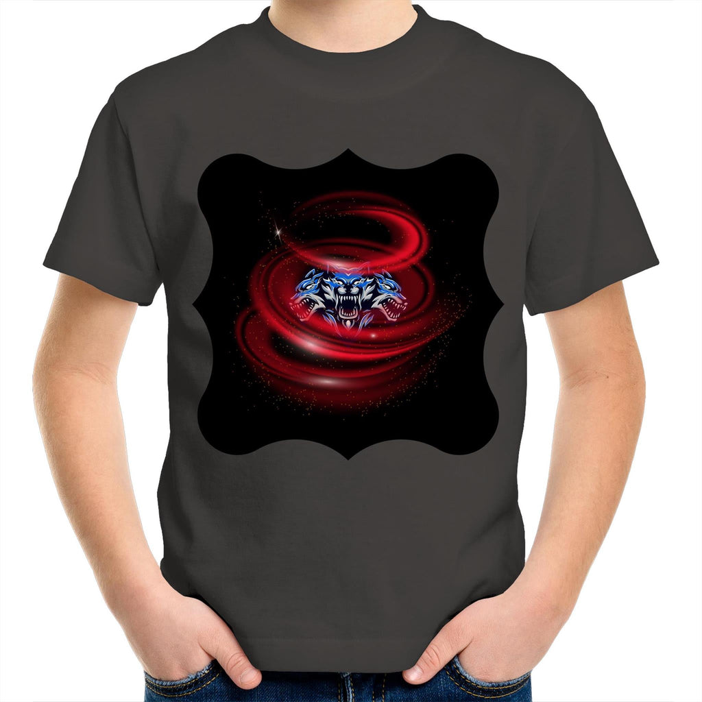 Cerberus Swirl AS Colour Kids Youth TShirt Ogo Merch