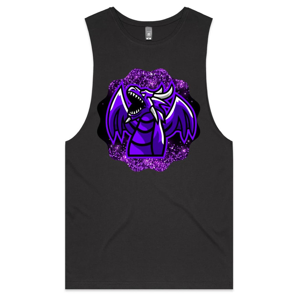 Shining Purple Dragon AS Colour Barnard Mens Tank Top Tee Ogo Merch