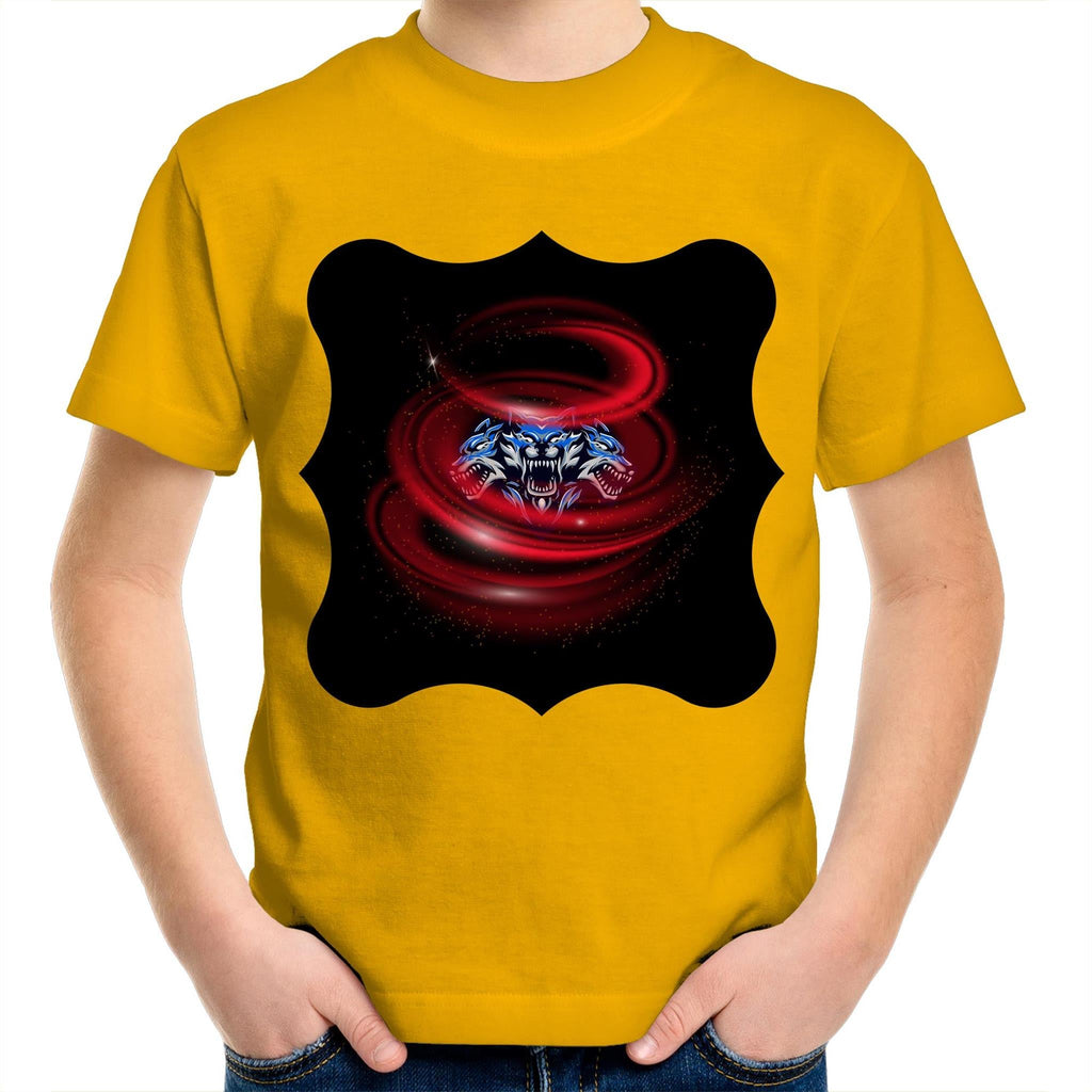 Cerberus Swirl AS Colour Kids Youth TShirt Ogo Merch