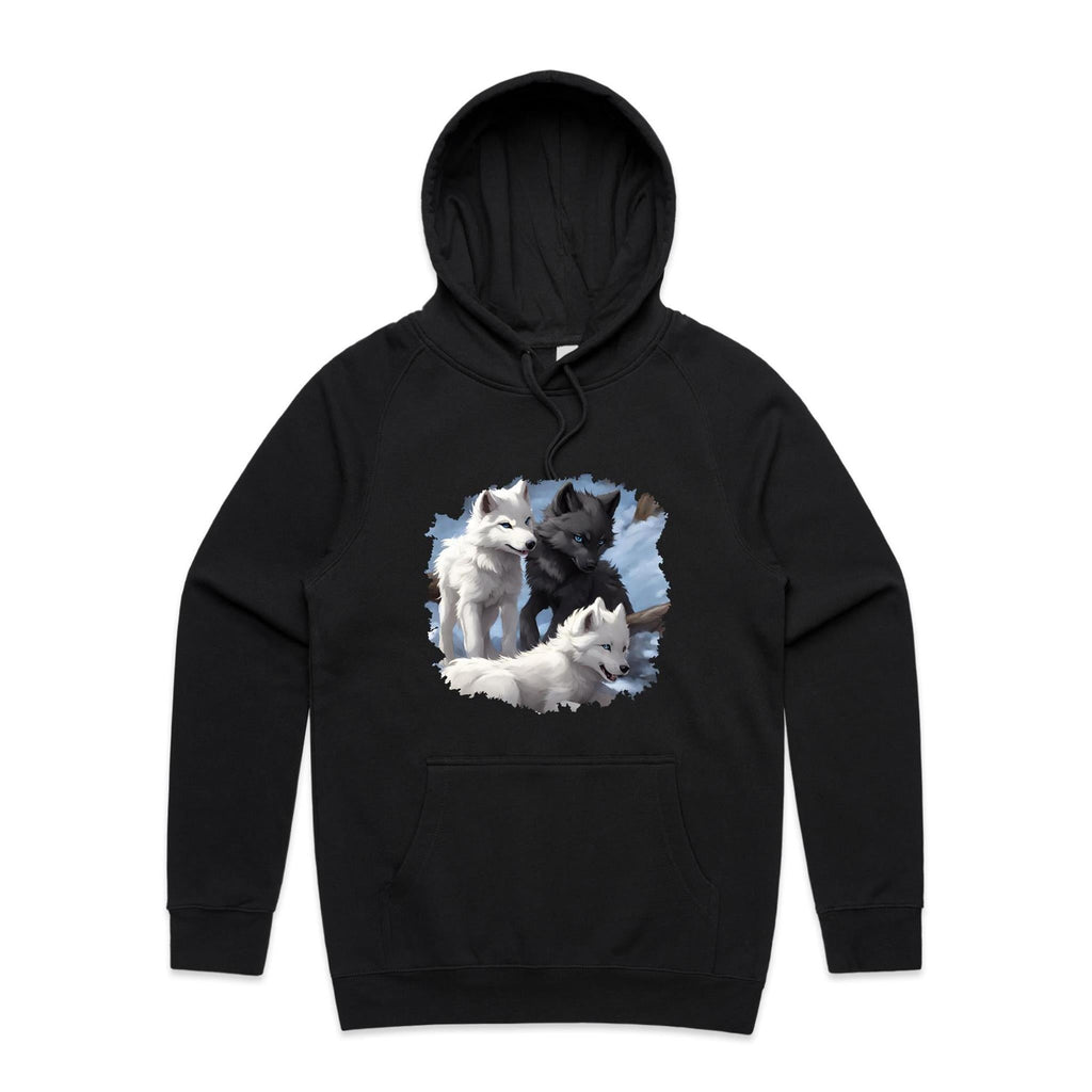 Three Wolves AS Colour - Supply Hood Ogo Merch