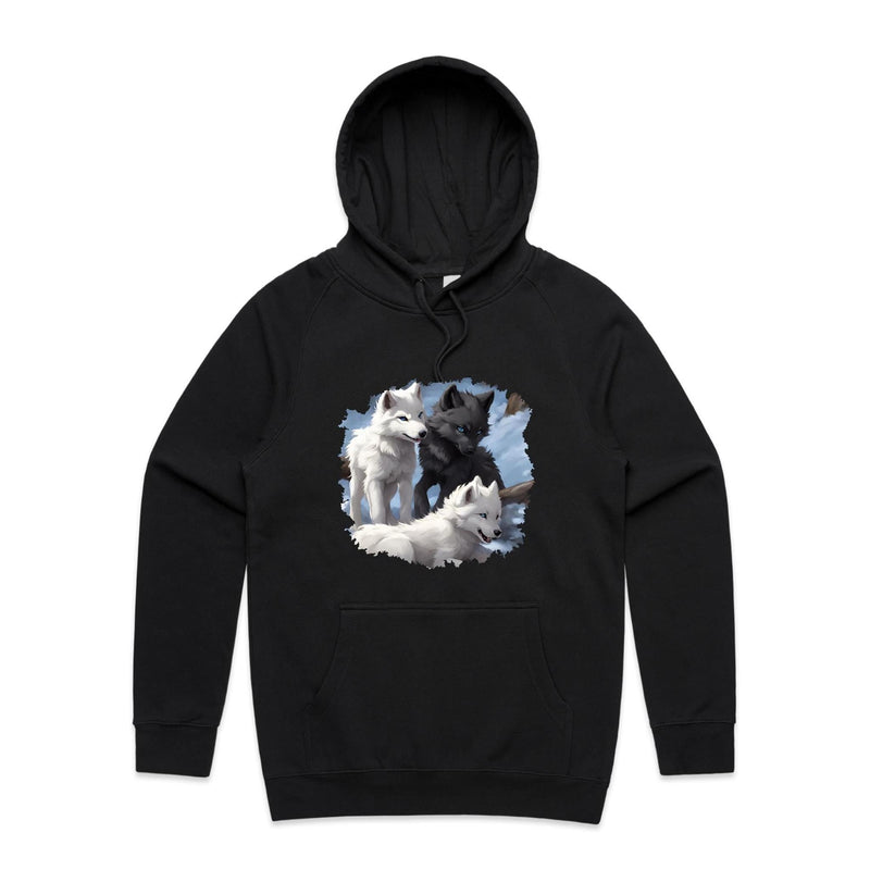 Three Wolves AS Colour - Supply Hood Ogo Merch