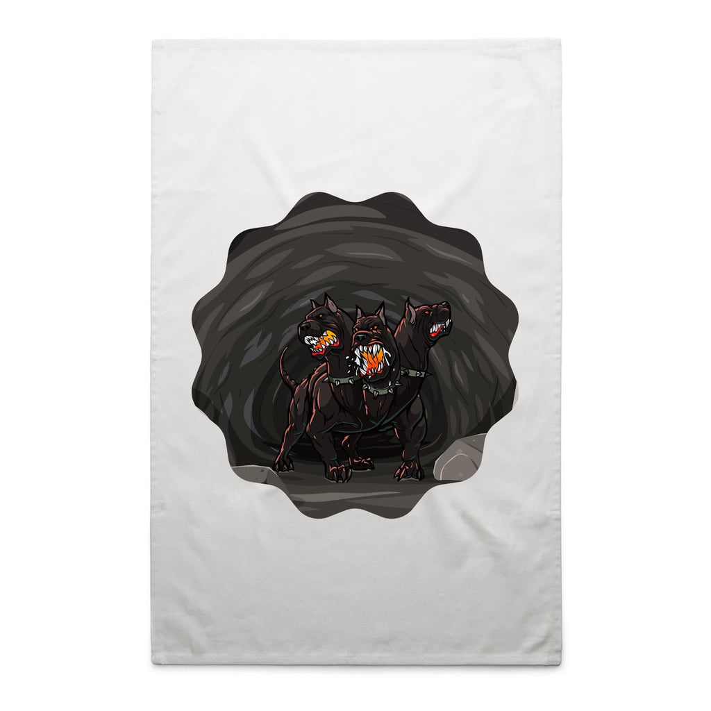 Cave Cerberus AS Colour Tea Towel Ogo Merch