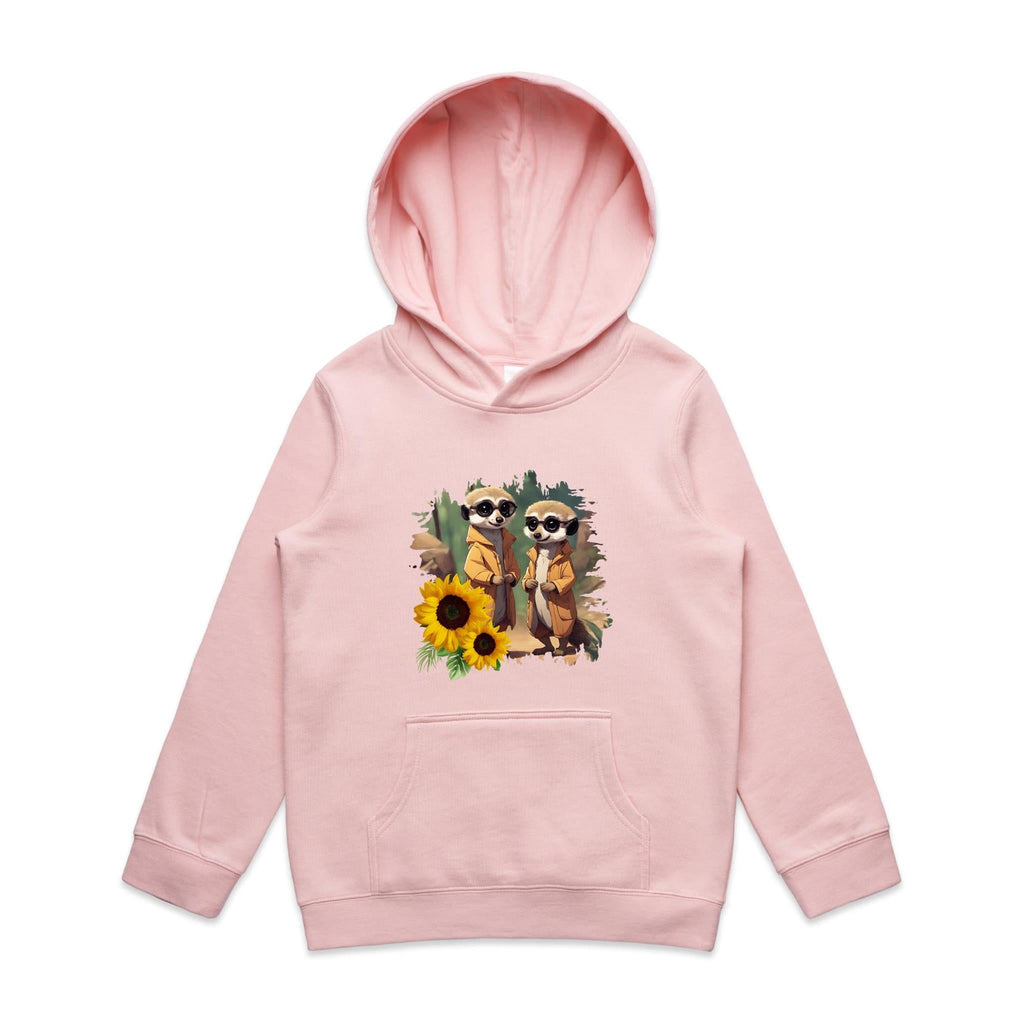 Sunflower Meerkats AS Colour - Youth Supply Hood Ogo Merch