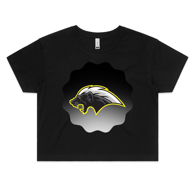 Honey Badger AS Colour Women's Crop Tee Ogo Merch