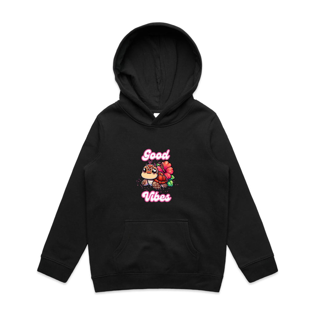 Good Vibes Turtle AS Colour - Youth Supply Hood Ogo Merch