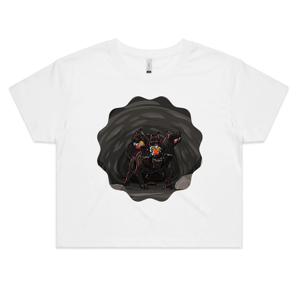 Cave Cerberus AS Colour Women's Crop Tee Ogo Merch