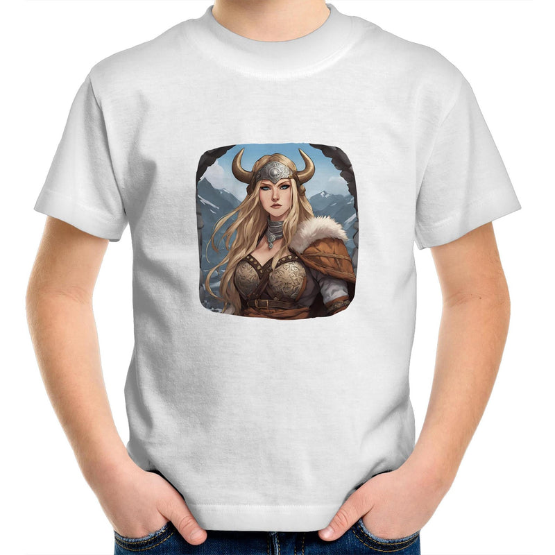 Viking Girl AS Colour Kids Youth T-Shirt Ogo Merch