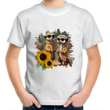 Sunflower Meerkat AS Colour Kids Youth T-Shirt Ogo Merch