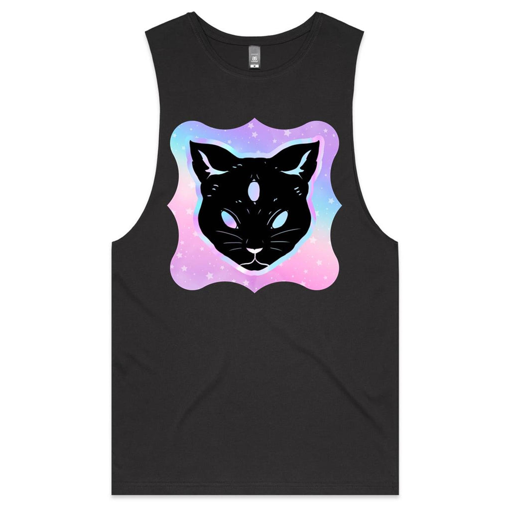 Psychic Cat AS Colour Barnard Mens Tank Top Tee Ogo Merch