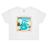 Beach Hydra AS Colour Women's Crop Tee Ogo Merch
