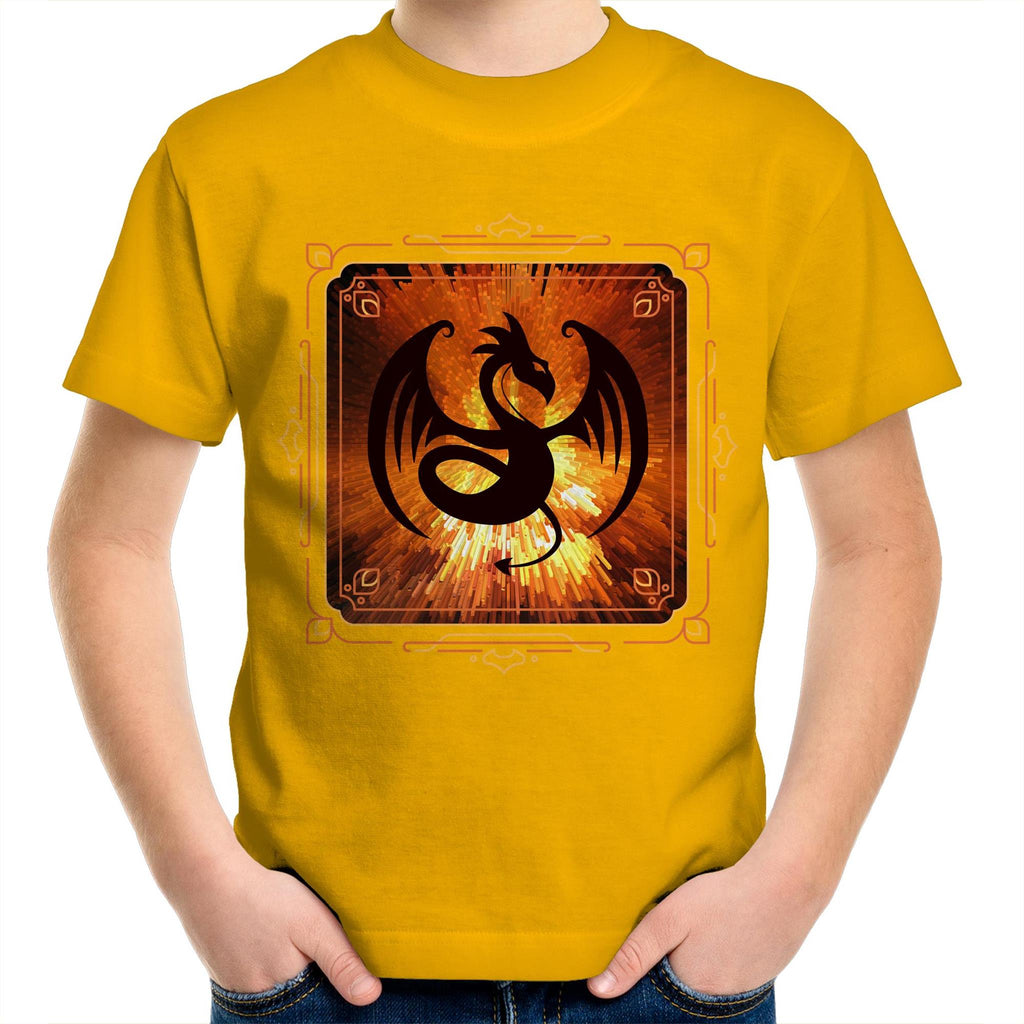 Volcanic Dragon AS Colour Kids Youth TShirt Ogo Merch