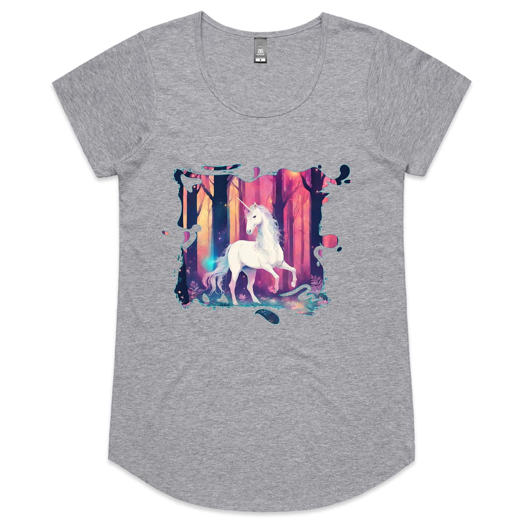 Unicorn AS Colour Mali Womens Scoop Neck TShirt Ogo Merch