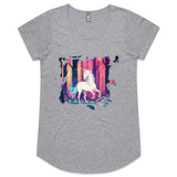 Unicorn AS Colour Mali Womens Scoop Neck TShirt Ogo Merch