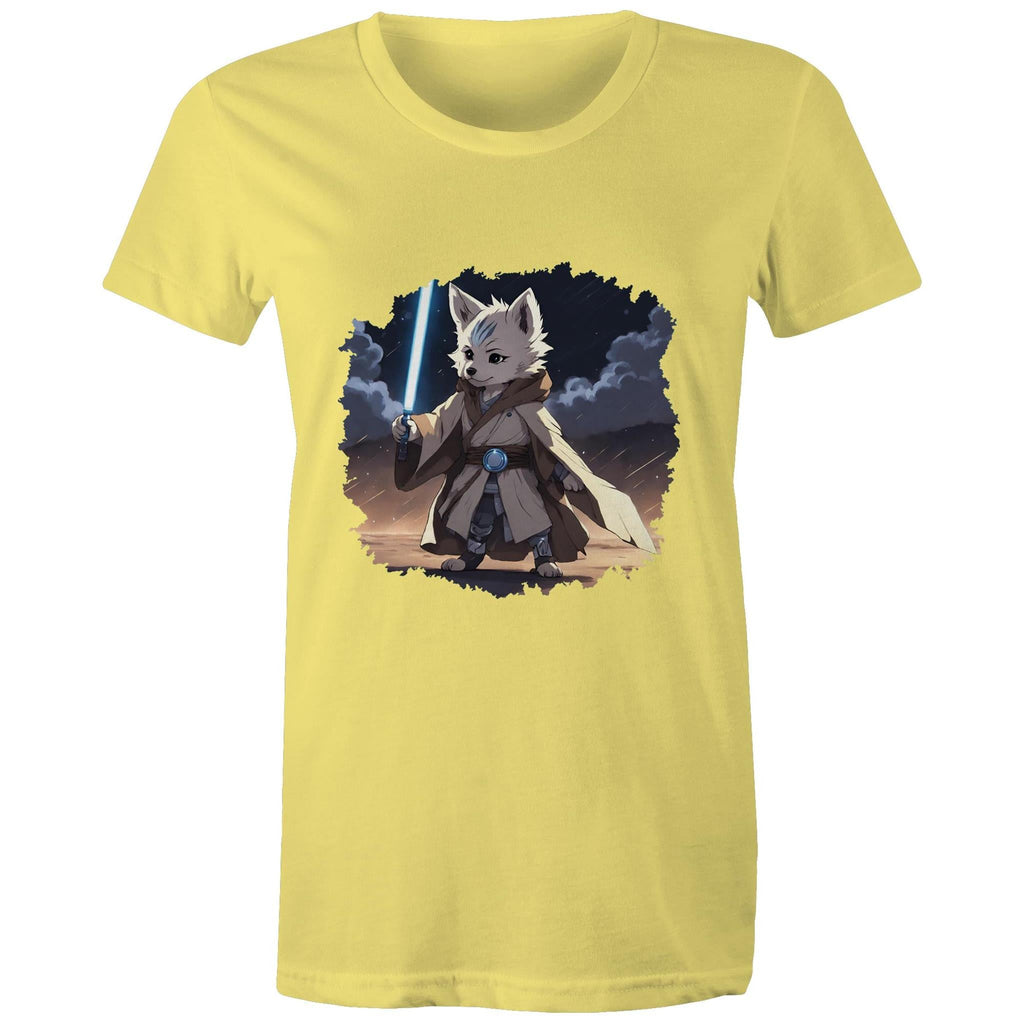 Wolf with Lightsaber AS Colour Women's Maple Tee Ogo Merch