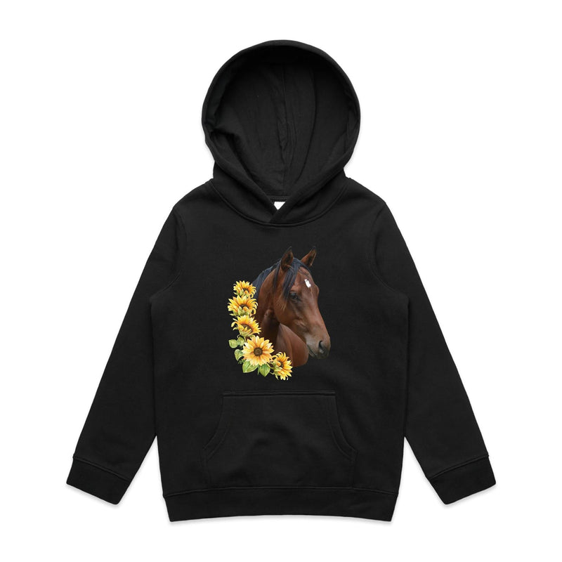 Sunflower Horse AS Colour - Youth Supply Hood Ogo Merch