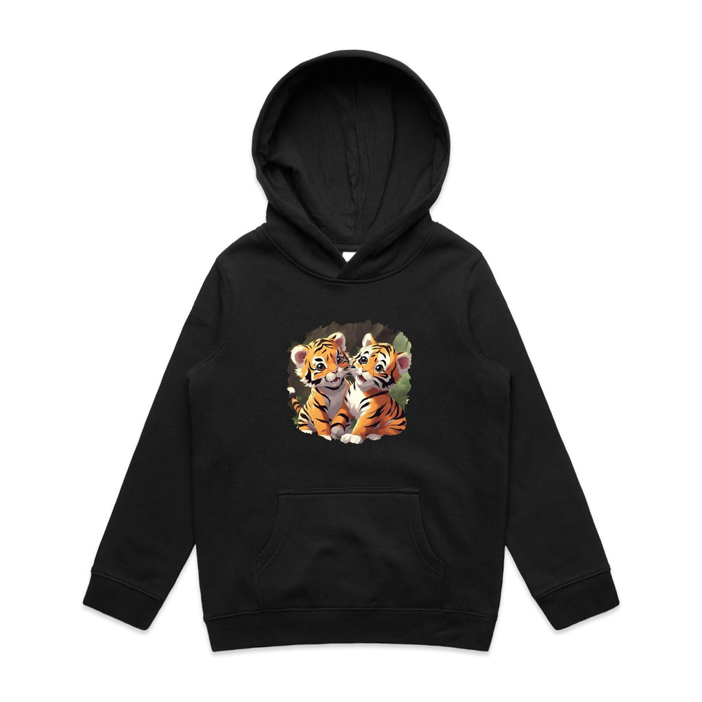 Baby Tigers AS Colour - Youth Supply Hood Ogo Merch