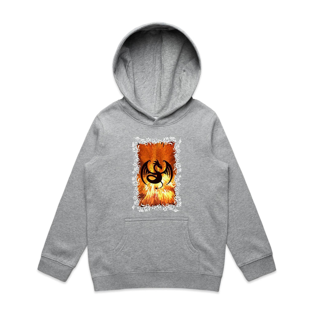 Volcanic Dragon AS Colour Youth Supply Hood Ogo Merch