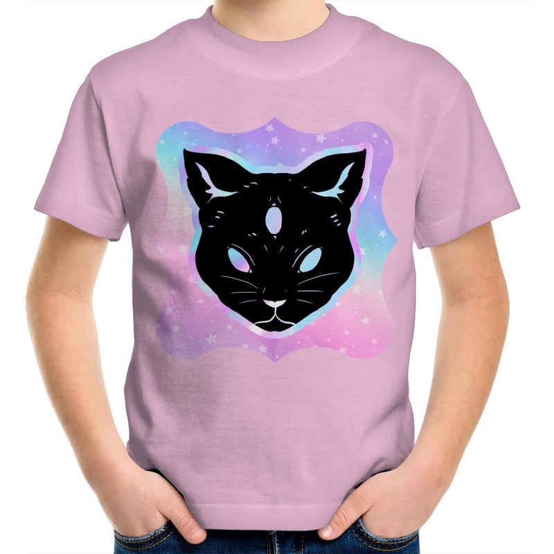 Psychic Cat AS Colour Kids Youth TShirt Ogo Merch