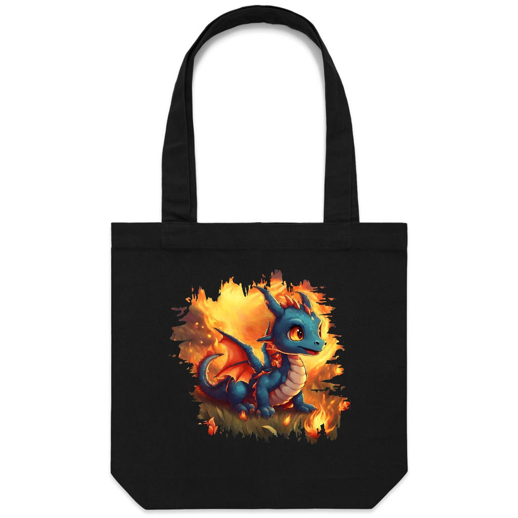 Baby Dragon AS Colour - Carrie - Canvas Tote Bag Ogo Merch