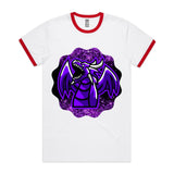 Shining Purple Dragon AS Colour Staple Ringer Tee Ogo Merch