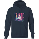 Unicorn AS Colour Stencil Pocket Hoodie Sweatshirt Ogo Merch