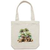 Beach Chipmunks AS Colour - Carrie - Canvas Tote Bag Ogo Merch
