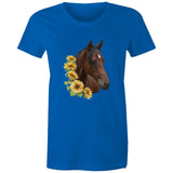 Sunflower Horse AS Colour - Women's Maple Tee Ogo Merch